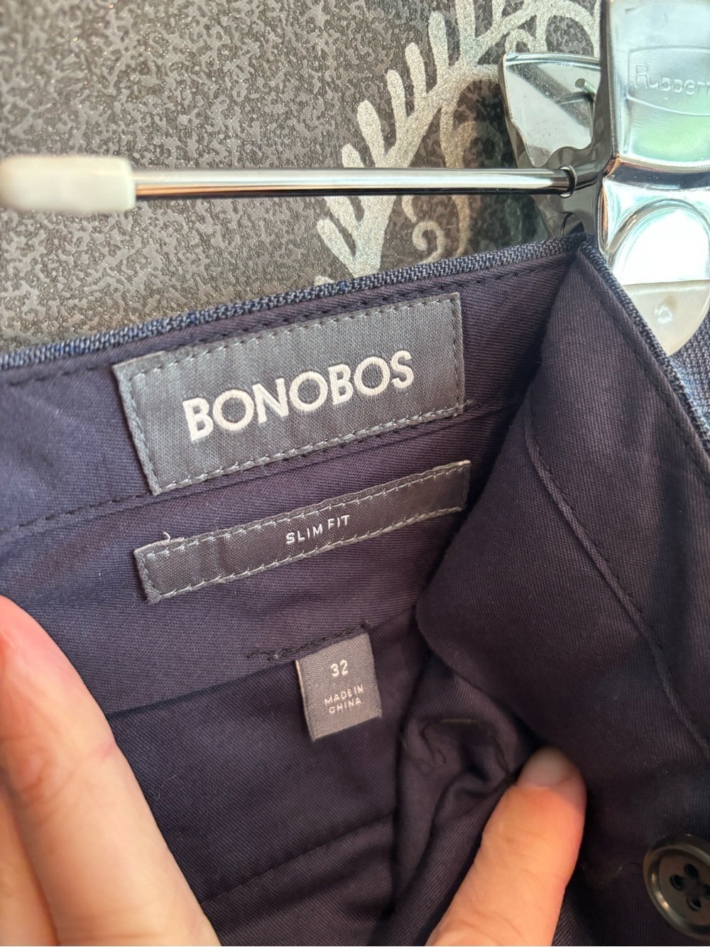 Bonobos Slim Fit Navy Dress Pants - Picture 3 of 4